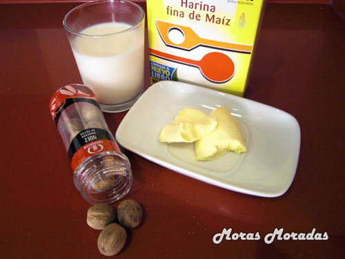 ingredientes para hacer la salsa bechamel