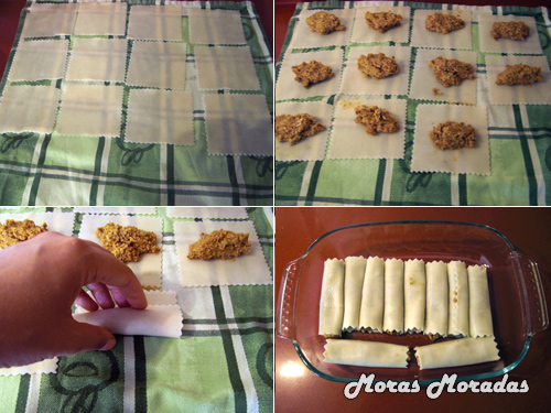 como preparar canelones de carne