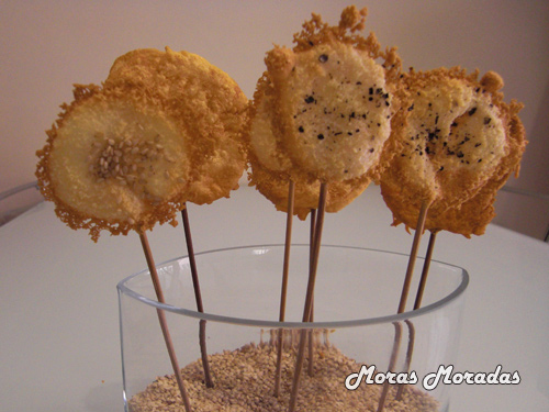 piruletas de queso