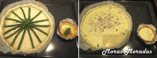 Rellenar la quiche