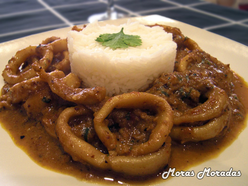 calamares con almendras
