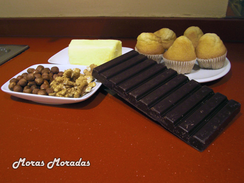 ingredientes para hacer turrón de chocolate