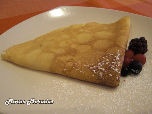 crepe con azúcar y limón