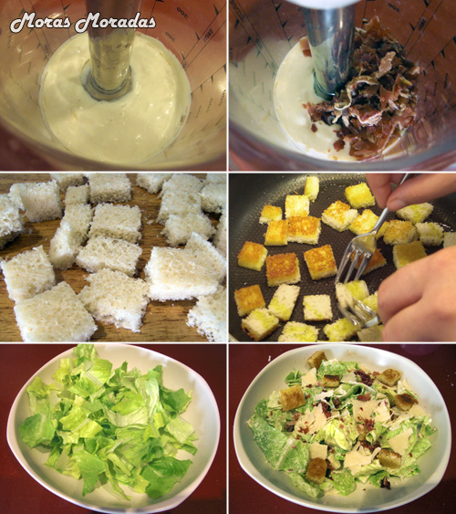 como hacer la ensalada César