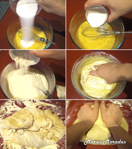 hacer la masa del roscón de reyes