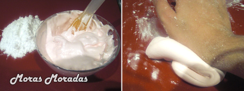 como hacer fondant de nubes
