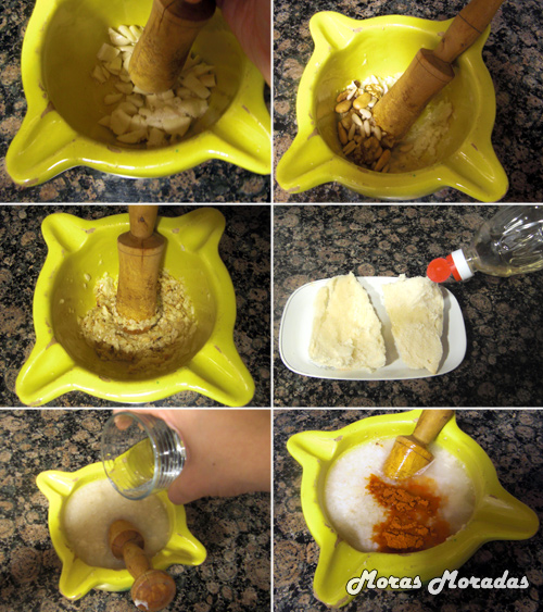 hacer majado para el conejo al ajillo