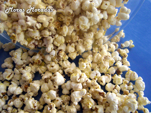 palomitas con azúcar de naranja