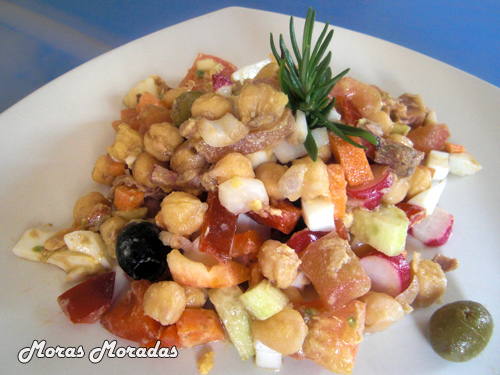 ensalada de garbanzos