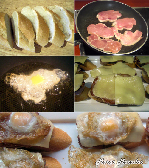 como hacer montaditos de lomo, queso y huevos de codorniz