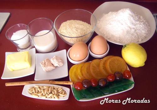 ingredientes para hacer una coca de San Juan