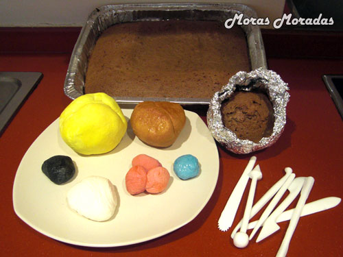 ingredientes para el pastel de Bob Esponja