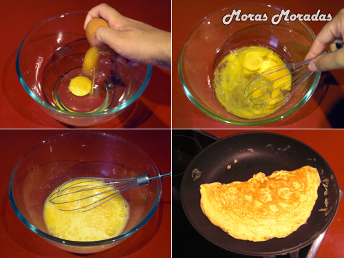 como hacer una tortilla liada