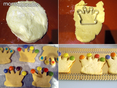 hacer galletas con forma de corona para el día de reyes