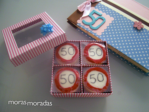 galletas con forma de señal de prohibido ir a más de 50