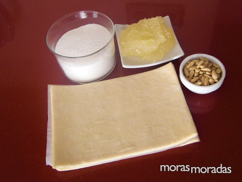 ingredientes para hacer una coca de San Juan con cabello de ángel
