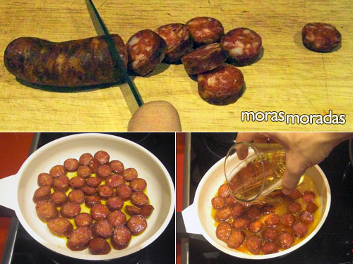 como hacer chorizos a la sidra