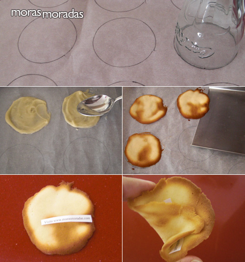 como hacer las galletas de la fortuna