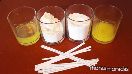 ingredientes para hacer la masa de las galletas de la fortuna