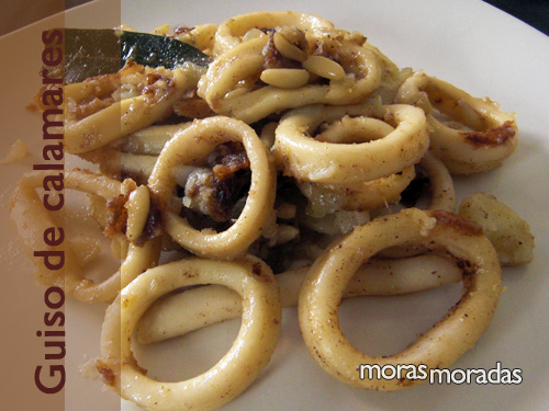 guiso de calamares